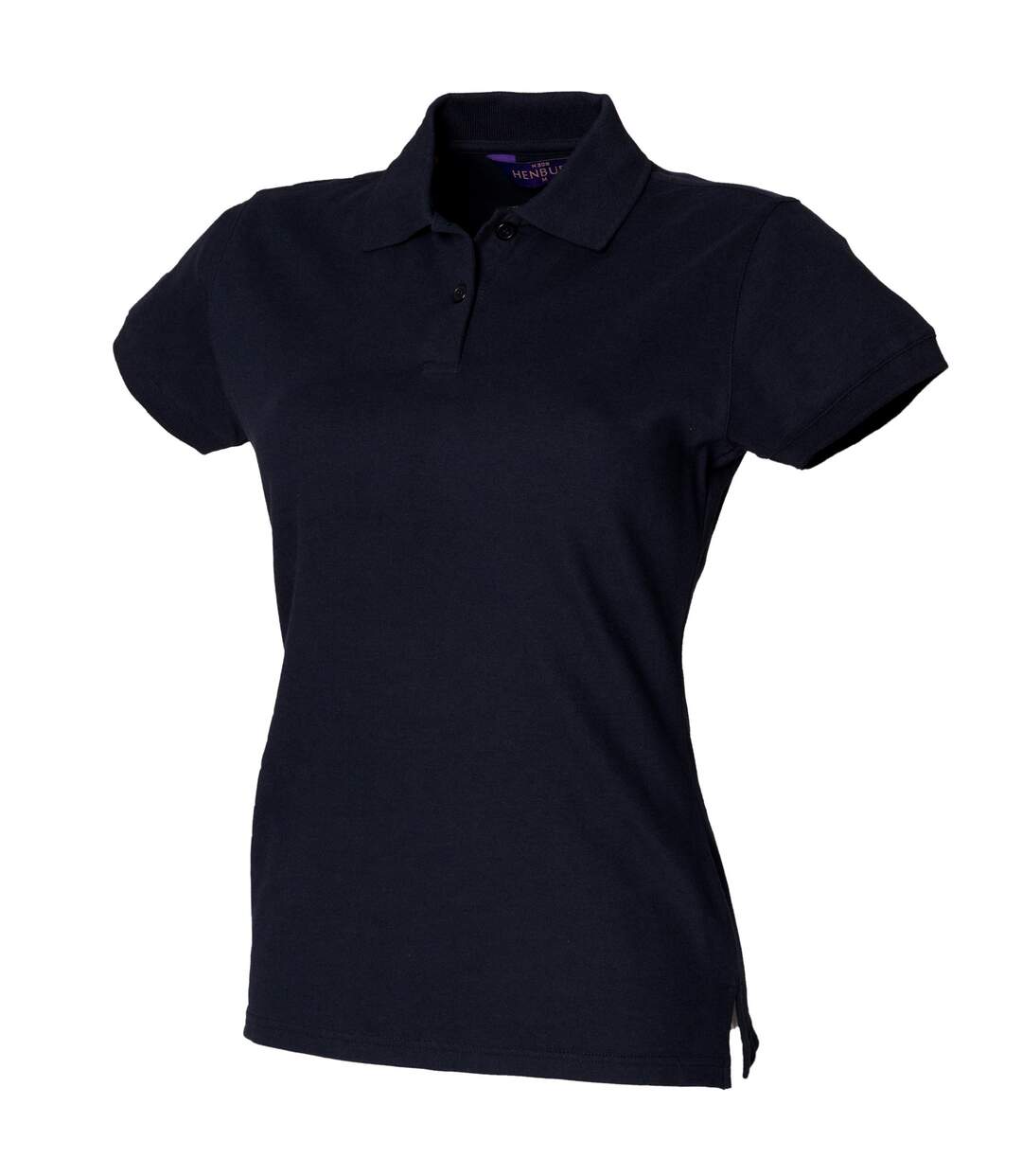 Polo extensible femme bleu marine Henbury-1