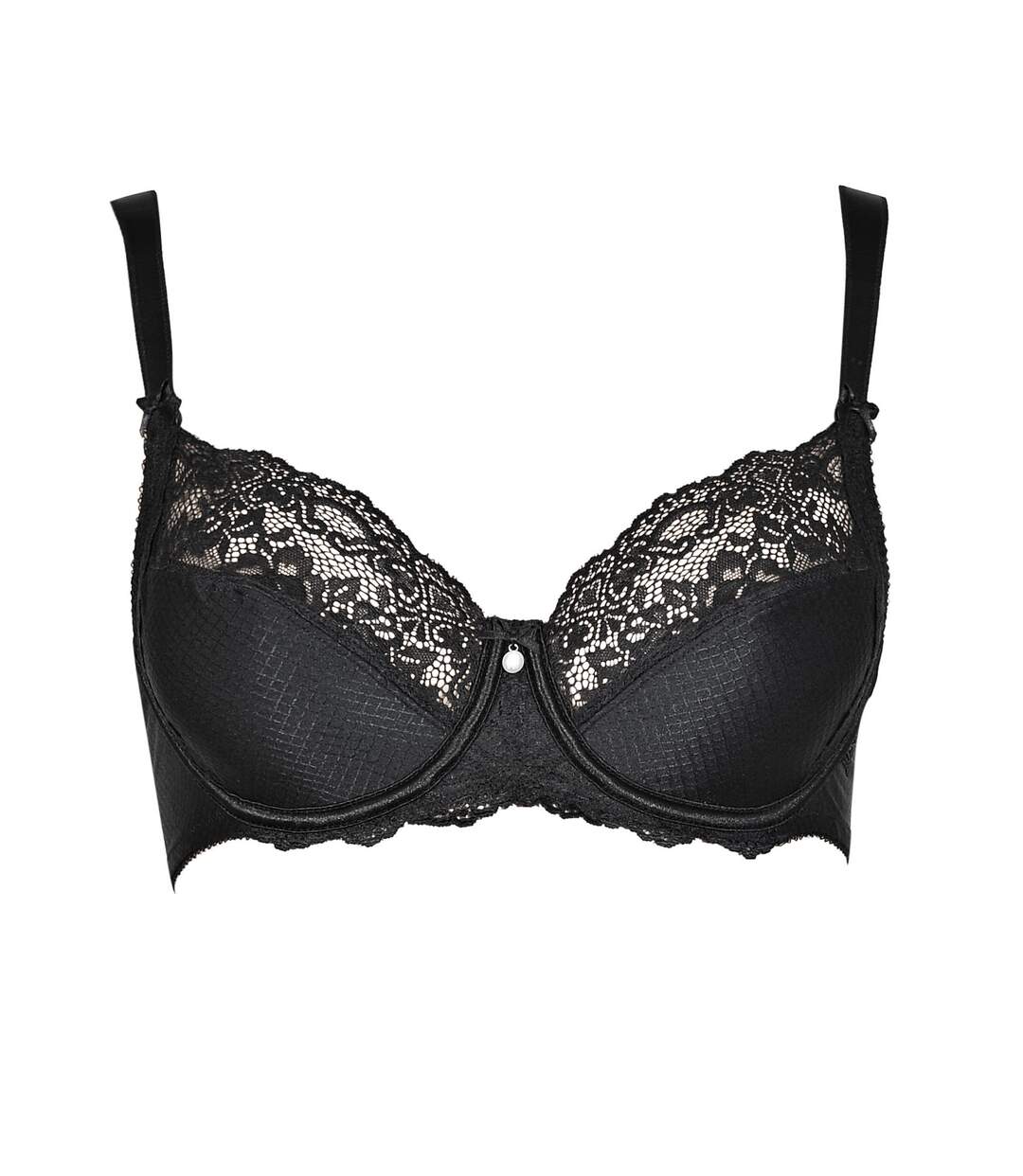 Soutien-gorge armaturé emboitant Unique Lisca noir - bonnets B à E