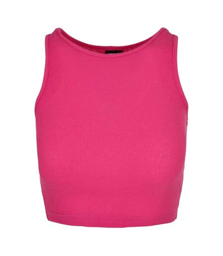 Haut Court Motif/style Côtelé Femme Violet Vif Urban Classics
