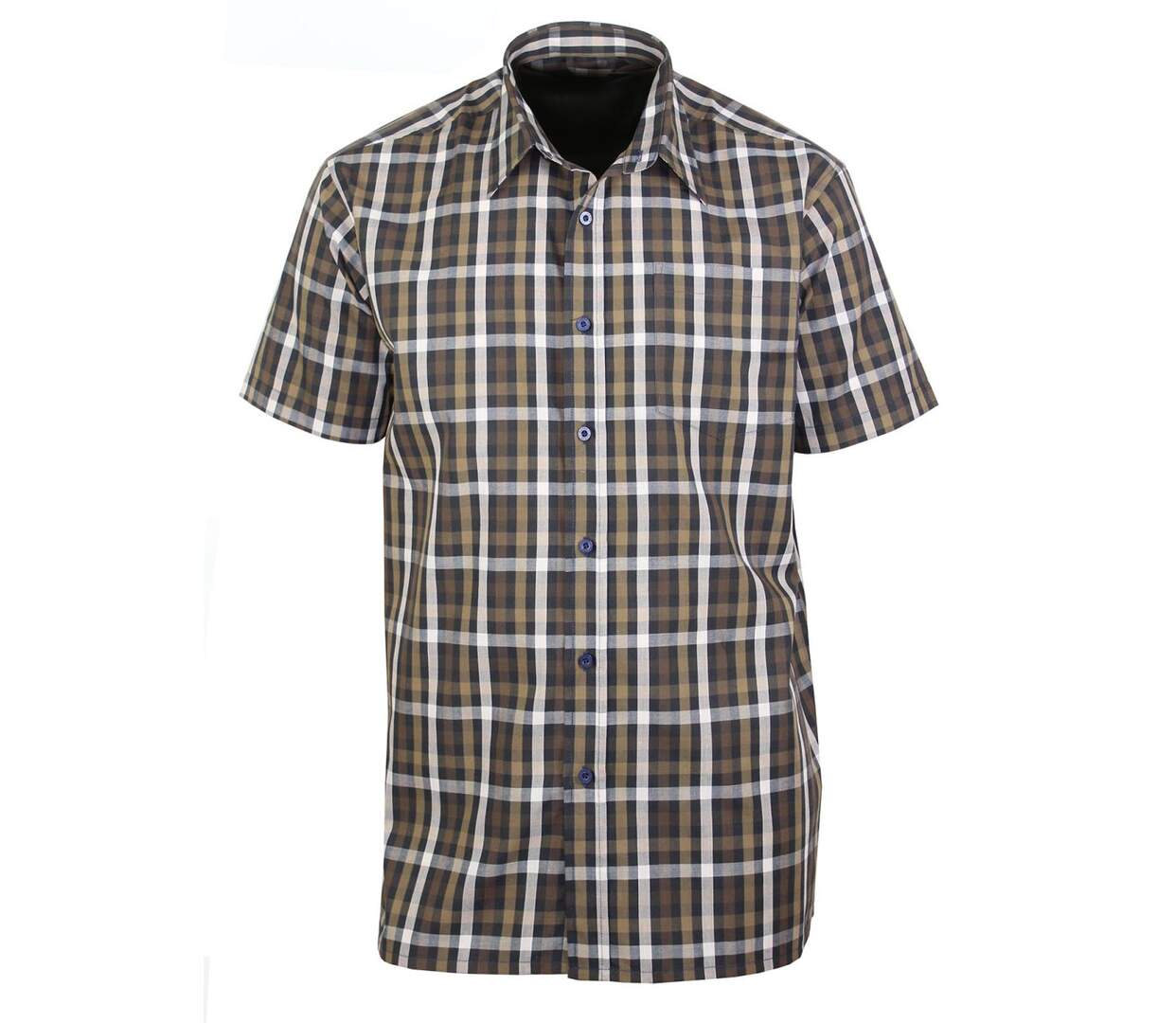 Chemisettes Homme Manches Courtes Toulon1 Choco Beige (K-Dran)-5