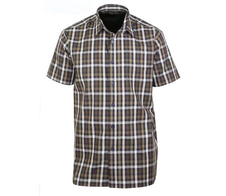 Chemisettes Homme Manches Courtes Toulon1 Choco Beige (K-Dran)