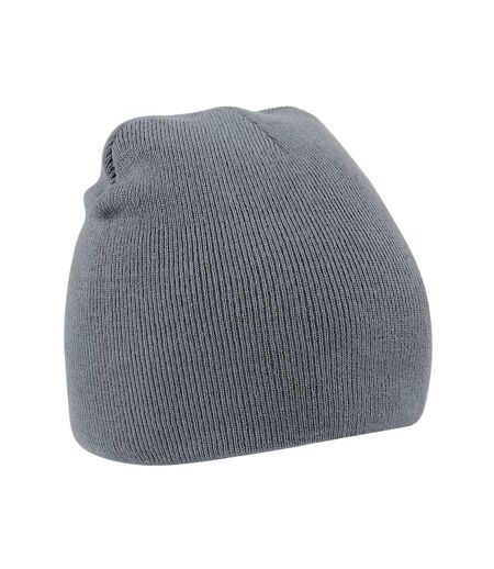 Bonnet tricoté uni gris foncé Beechfield