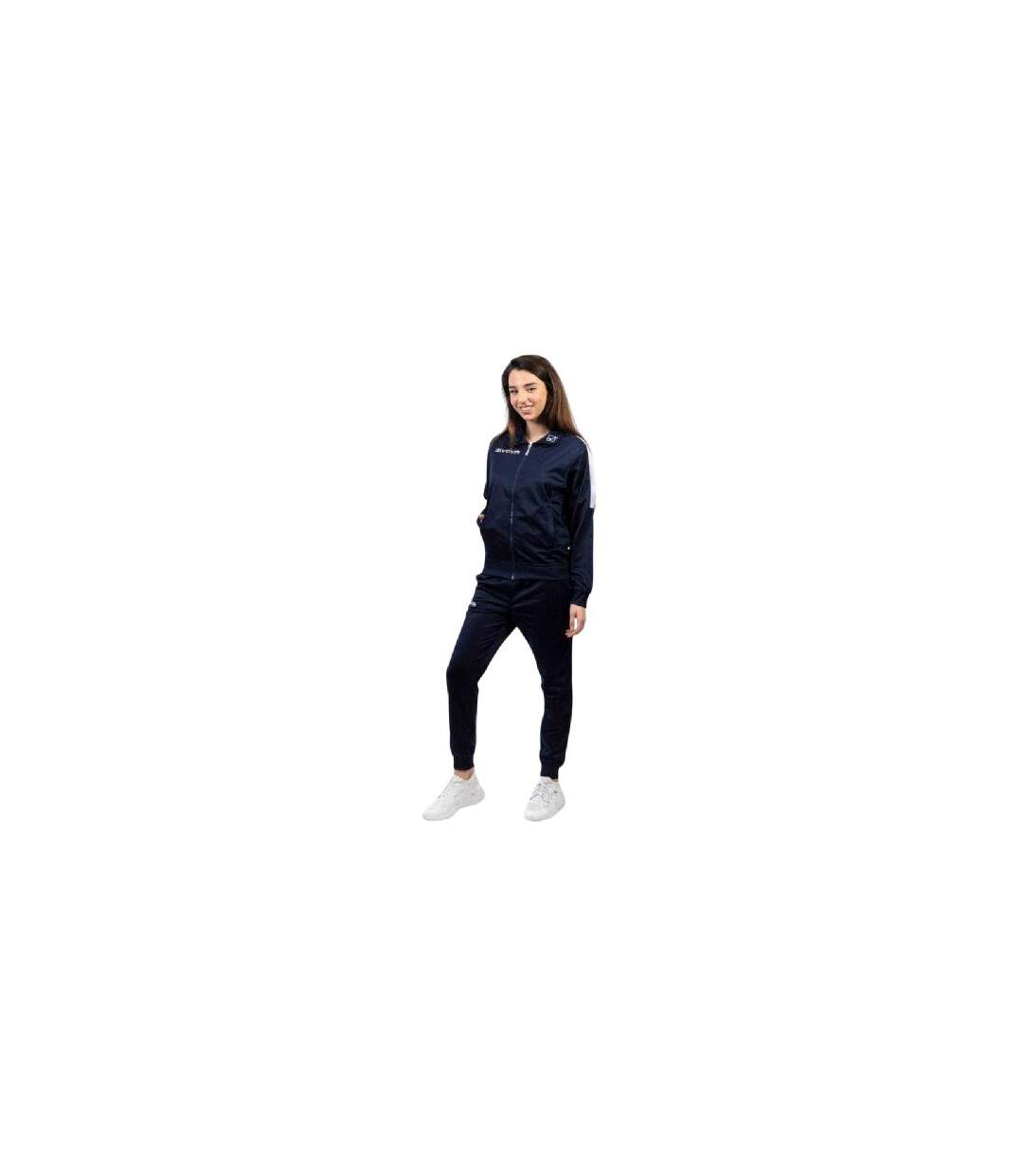 Ensemble Ensemble De Survêtement Tuta Revolution Homme Blanc Bleu Marine Foncé Givova-1