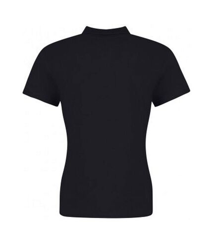 Awdis Womens/Ladies Piqu Cotton Polo Shirt (Deep Black)