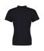 Awdis Womens/Ladies Piqu Cotton Polo Shirt (Deep Black)
