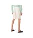 Mens Linen Plain Shorts White Emporio Armani EA7-3