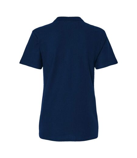 Polo Femme Bleu Marine Gildan