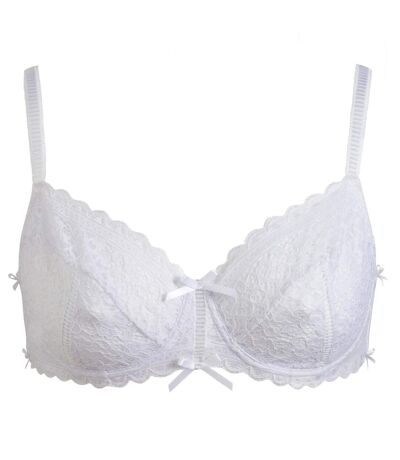 Soutien-gorge à armatures bonnet C, D et E blanc Elena