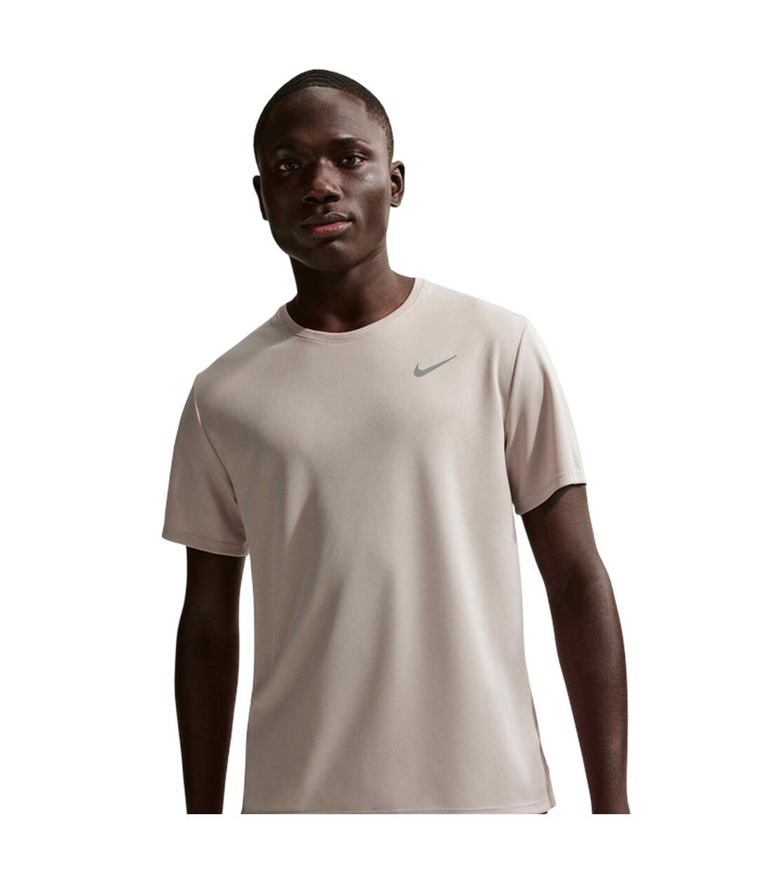 T-shirt Motif/style Swoosh Miler Homme Anthracite Nike-2