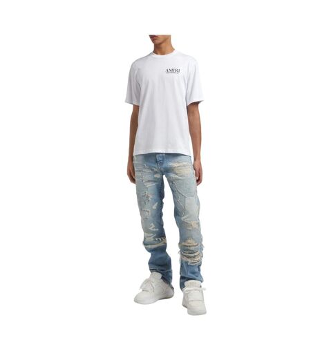 T-shirt Motif/style Logo Bones Homme Blanc Amiri