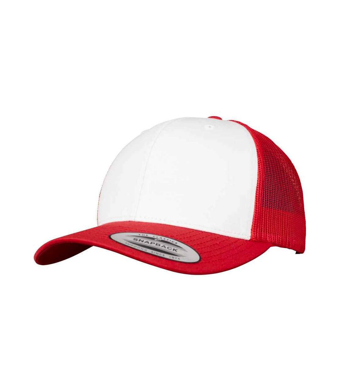 Casquette trucker rouge / blanc Flexfit-1