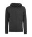 Sweat À Capuche Adulte Charbon Chiné Build Your Brand-1