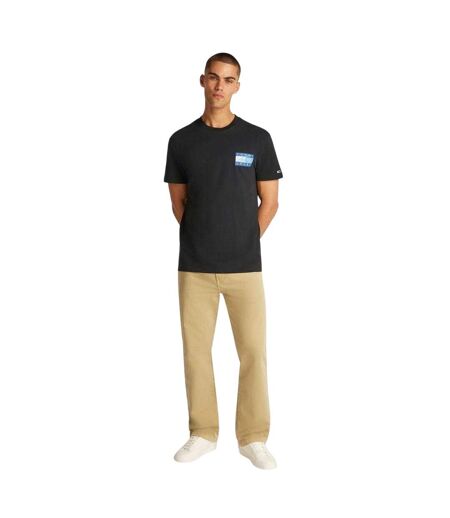 T-shirt Motif/style Drapeau Homme Noir Tommy Jeans