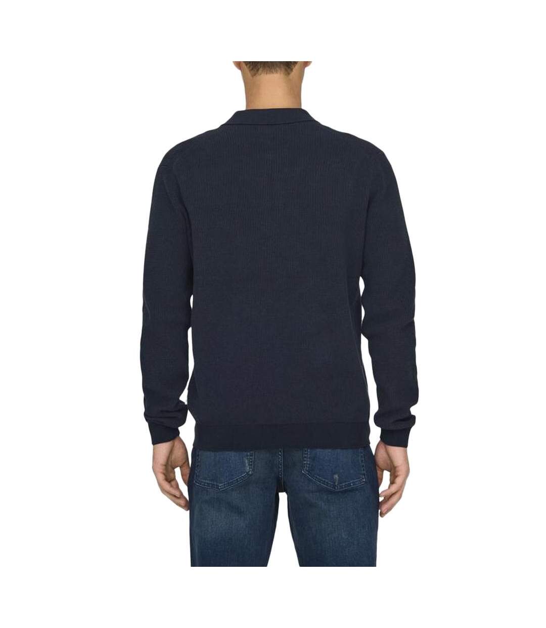 Pull 1/4 Zip Marine Homme Only & Sons Matteo - L-2