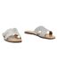 Womens/ladies Diamante Flat Sandals White Aldo-3