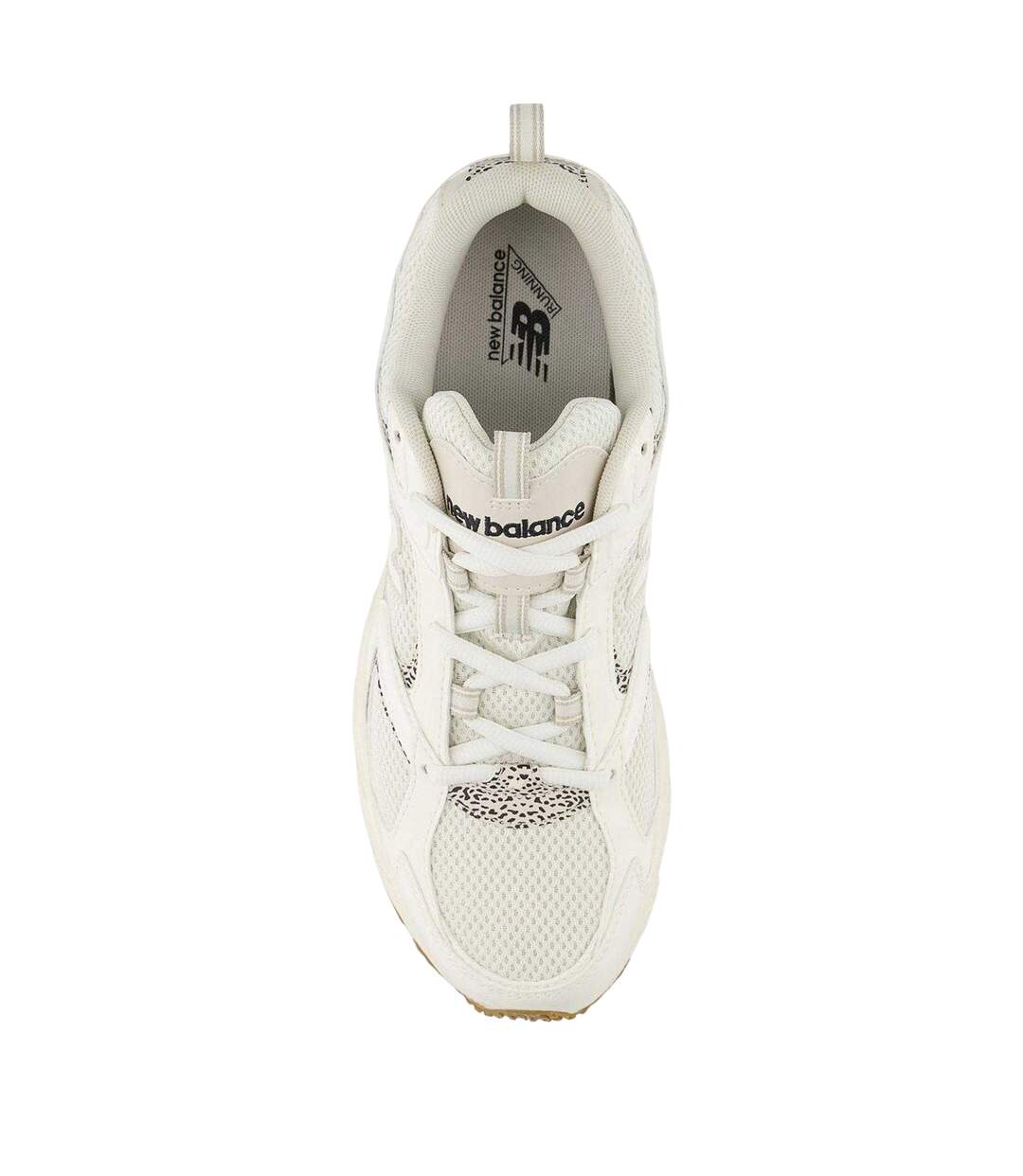 Womens/ladies 408 V1 Animal Print Mesh Trainers White New Balance-3