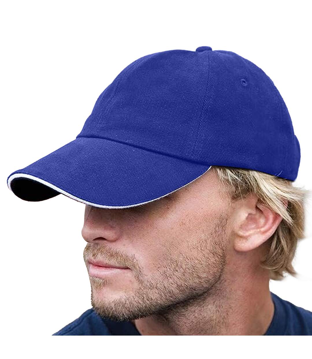 Result Mens Memphis Sandwich Peak Cap (Royal/White) - UTPC3127-2