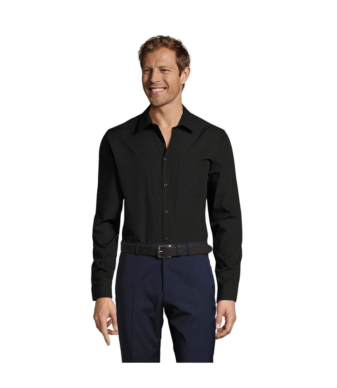Chemise Baltimore Homme Noir SOLS-1