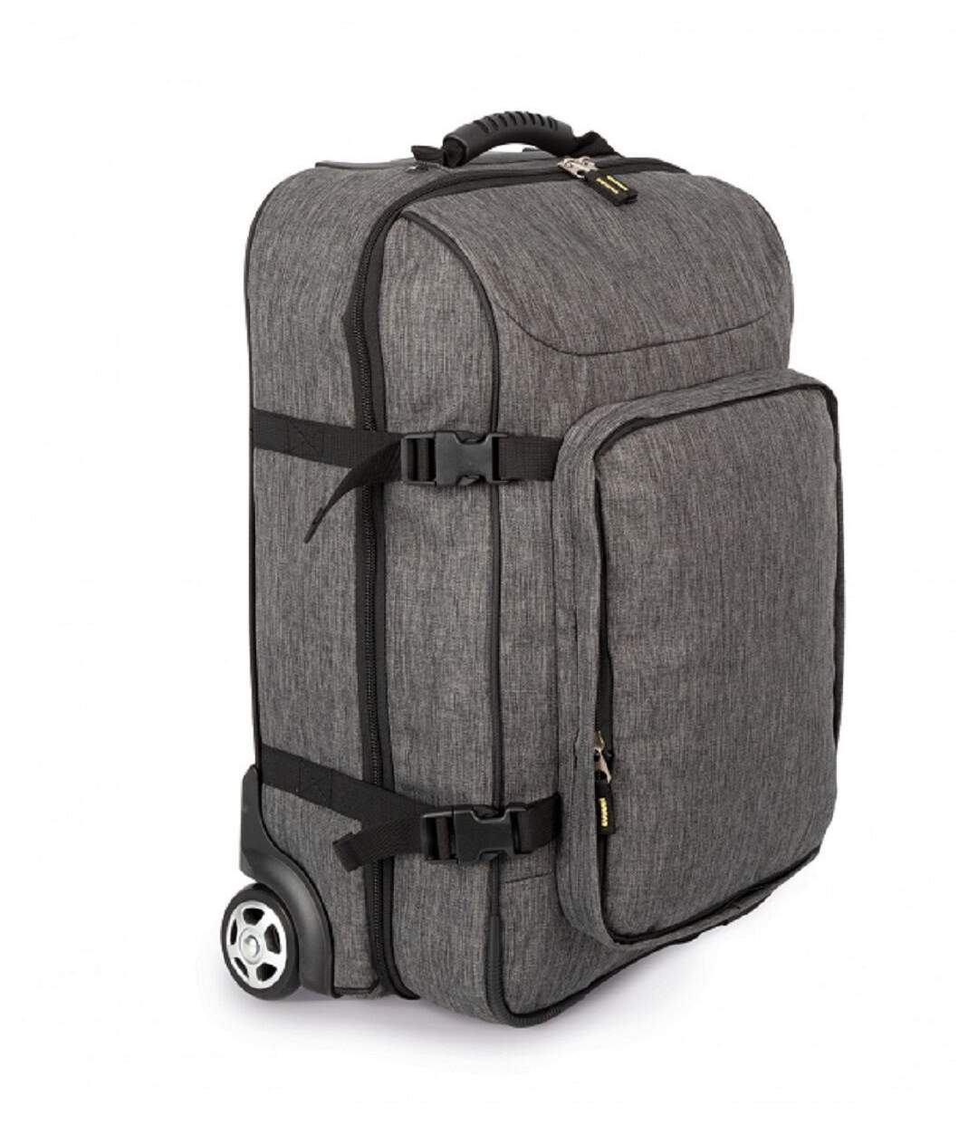 Valise cabine trolley - KI0847 - gris chiné