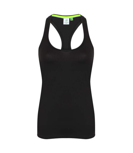 Tombo Womens/Ladies Racerback Sleeveless Vest Top (Black) - UTRW5471