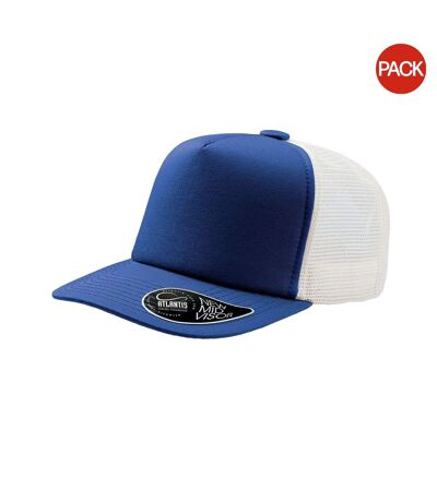 Lot De 2  Casquettes Trucker Record Adulte Bleu Roi Atlantis