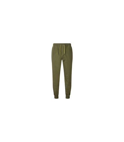 Asquith & Fox Mens Twill Jogging Bottoms (Olive)
