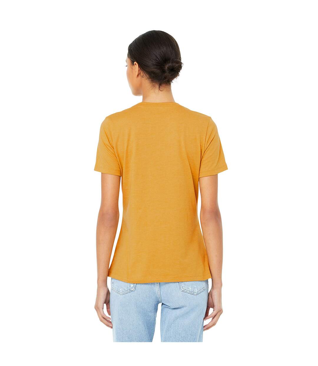 Womens/ladies heather t-shirt heather mustard Bella + Canvas