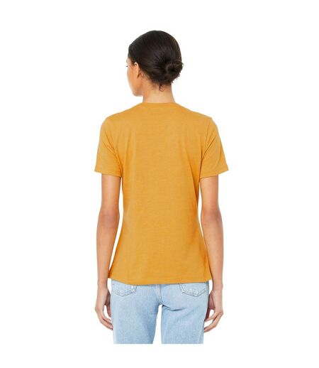 Bella + Canvas - T-shirt - Femme (Jaune foncé chiné) - UTRW8569