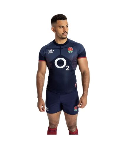 Umbro Mens 23/24 Alternate Pro England Rugby Jersey (Navy Blue/White/Red)