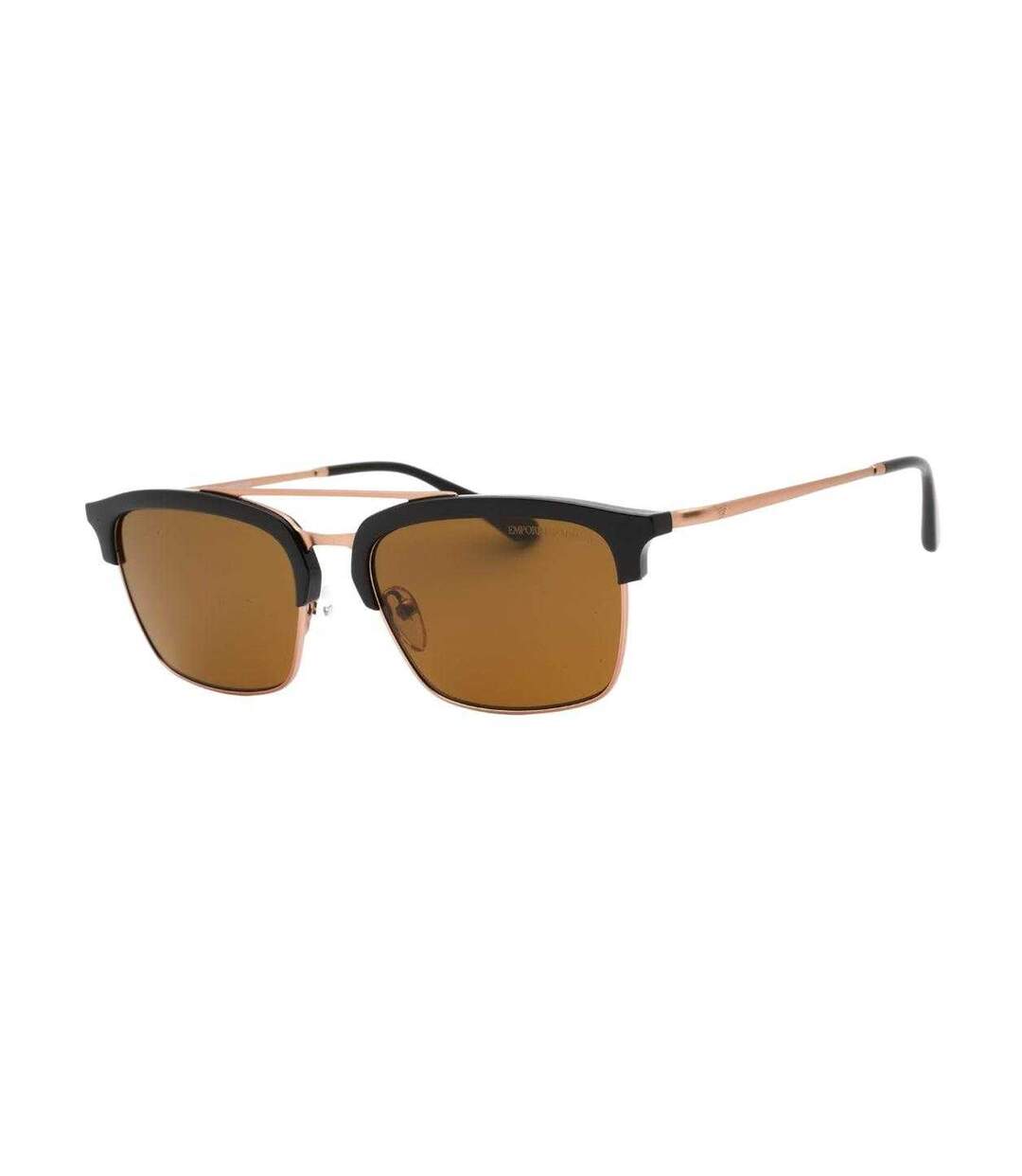 Lunettes De Soleil Motif/style Carré Homme Taille Unique Marron Emporio Armani-1