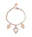 Love Me Tende Rose Gold Plated Charm Bracelet One Size Gold Guess-1