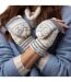 Mitaines Femme Thermiques Chaudes Hiver avec Motif-5