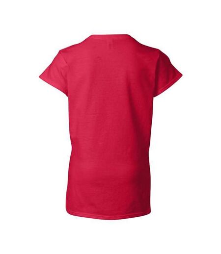 T-shirt femme rouge vif Gildan