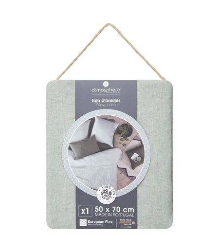 Taie d'Oreiller en Lin Adorable 50x70cm Vert Céladon