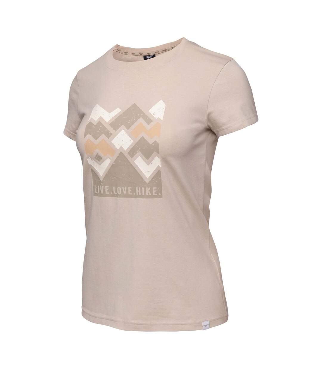 T-shirt Manches Courtes Lady Aldys Femme Beige Hi-Tec-4