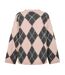 Pull Motif/style Losange Harriet Femme Rose Noir Edited-3