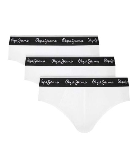 x3 slips blanc/noir homme pepe jeans pmu
