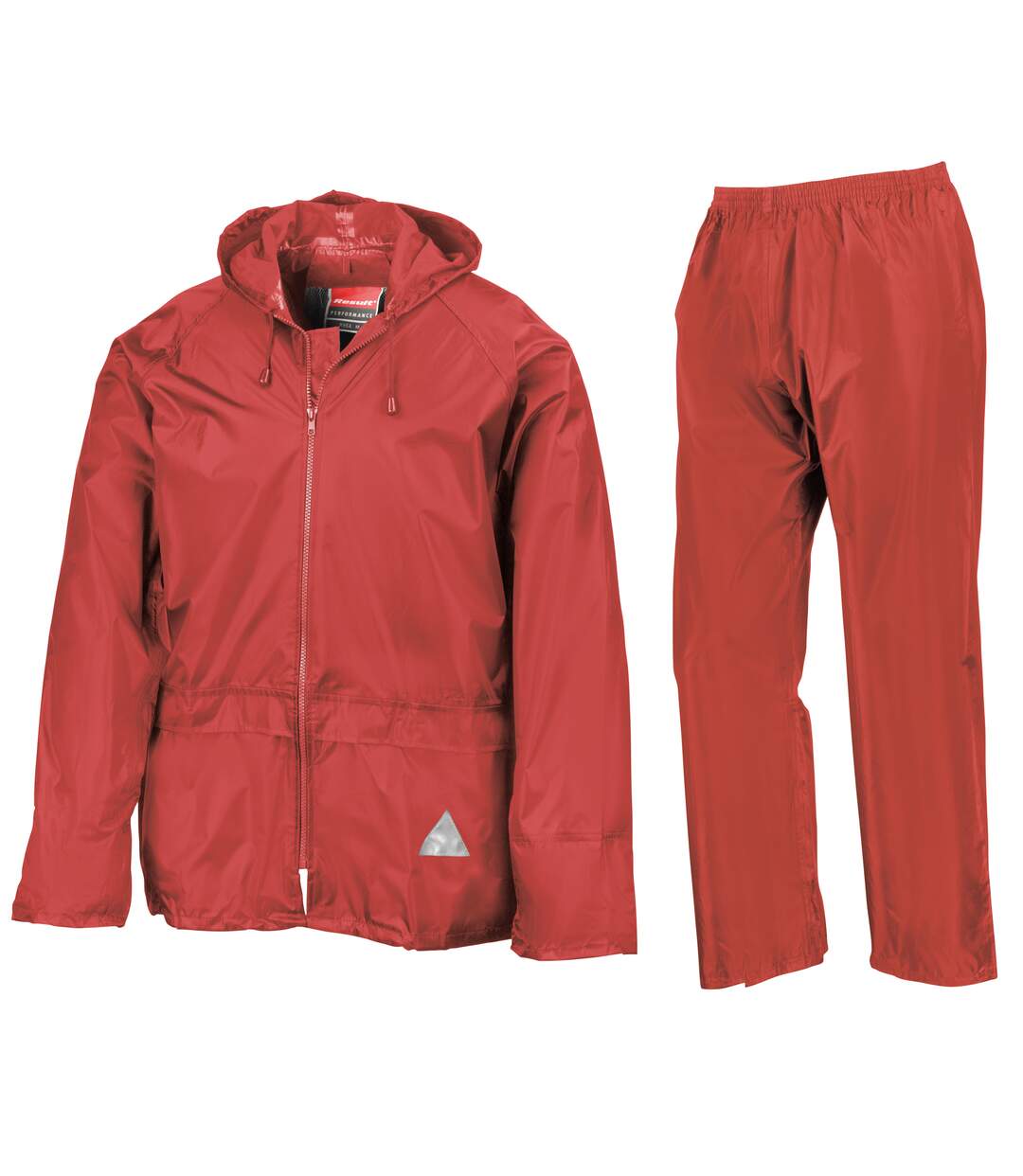 Result Mens Heavyweight Waterproof Rain Suit (Jacket & Trouser Suit) (Red)