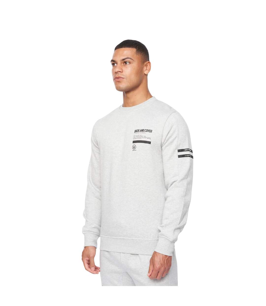 Pull jennerkins homme gris chiné Duck and Cover