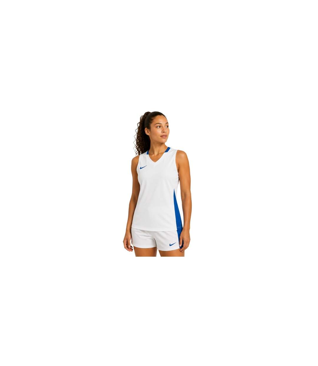 Womens/ladies Contrast Panel Sleeveless Jersey White Nike-1