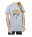 Disney T-shirt boyfriend en coton Fée Clochette étincelante Femmes/Ladies (Gris sportif) - UTBI46459-3