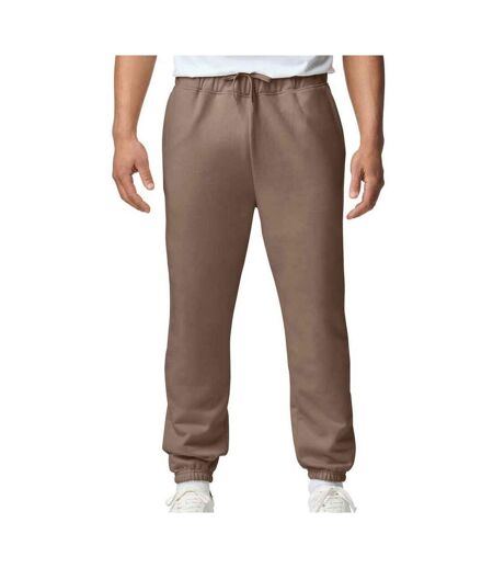 Mens softstyle midweight pocket sweatpants brown savana Gildan