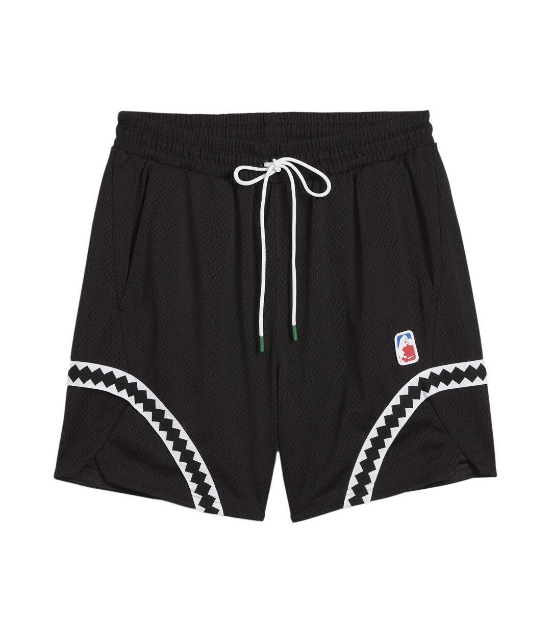 Short noir homme puma crowd craze mesh-1