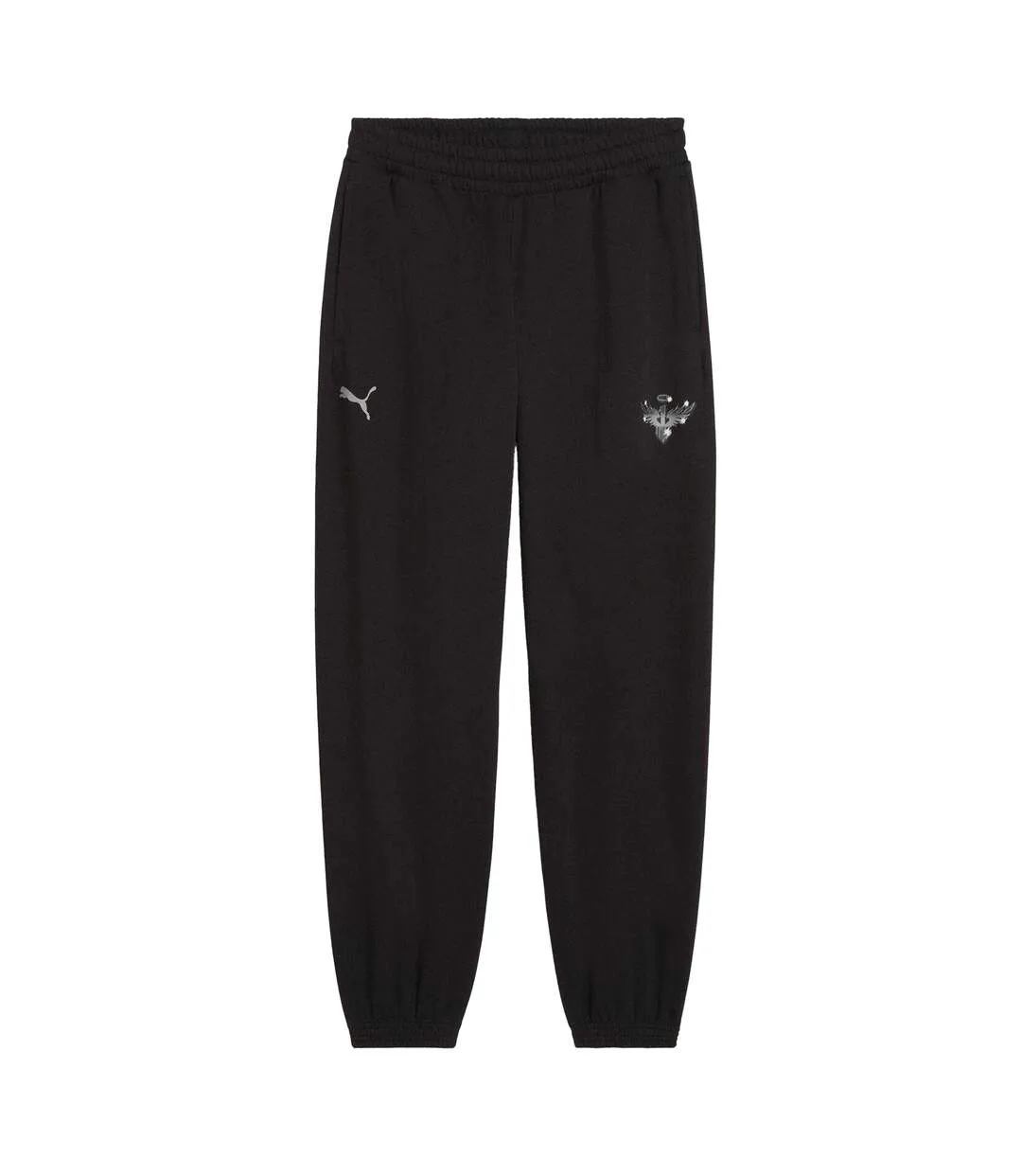Mens Performance Joggers Black Silver Puma-2