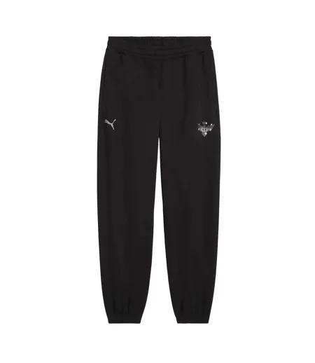 Mens Performance Joggers Black Silver Puma