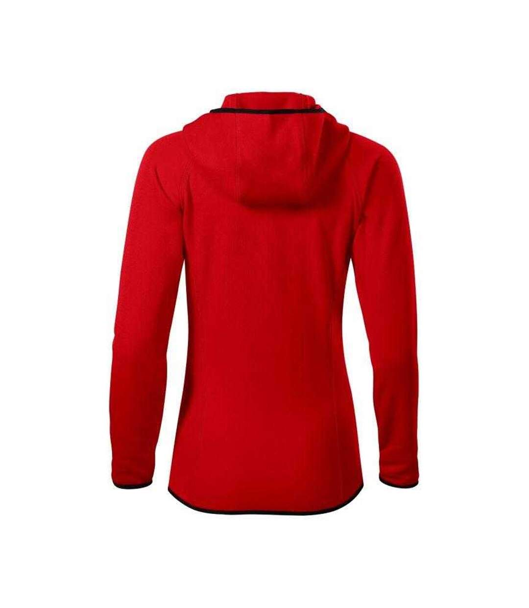 Womens/ladies Direct Full Zip Hoodie Red Malfini-2