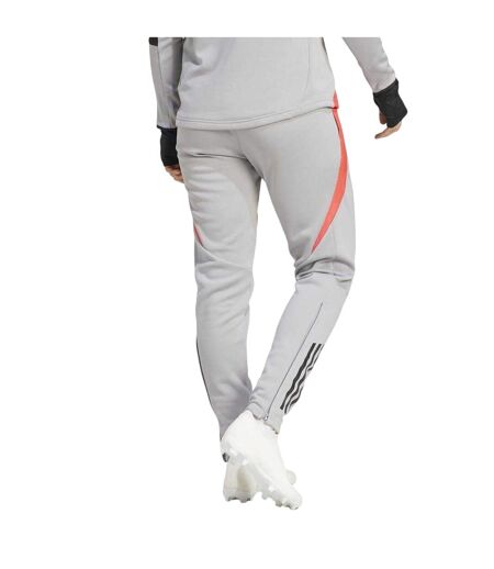 Womens/ladies Tiro Colour Block Slim Tracksuit Bottoms Light Grey Adidas