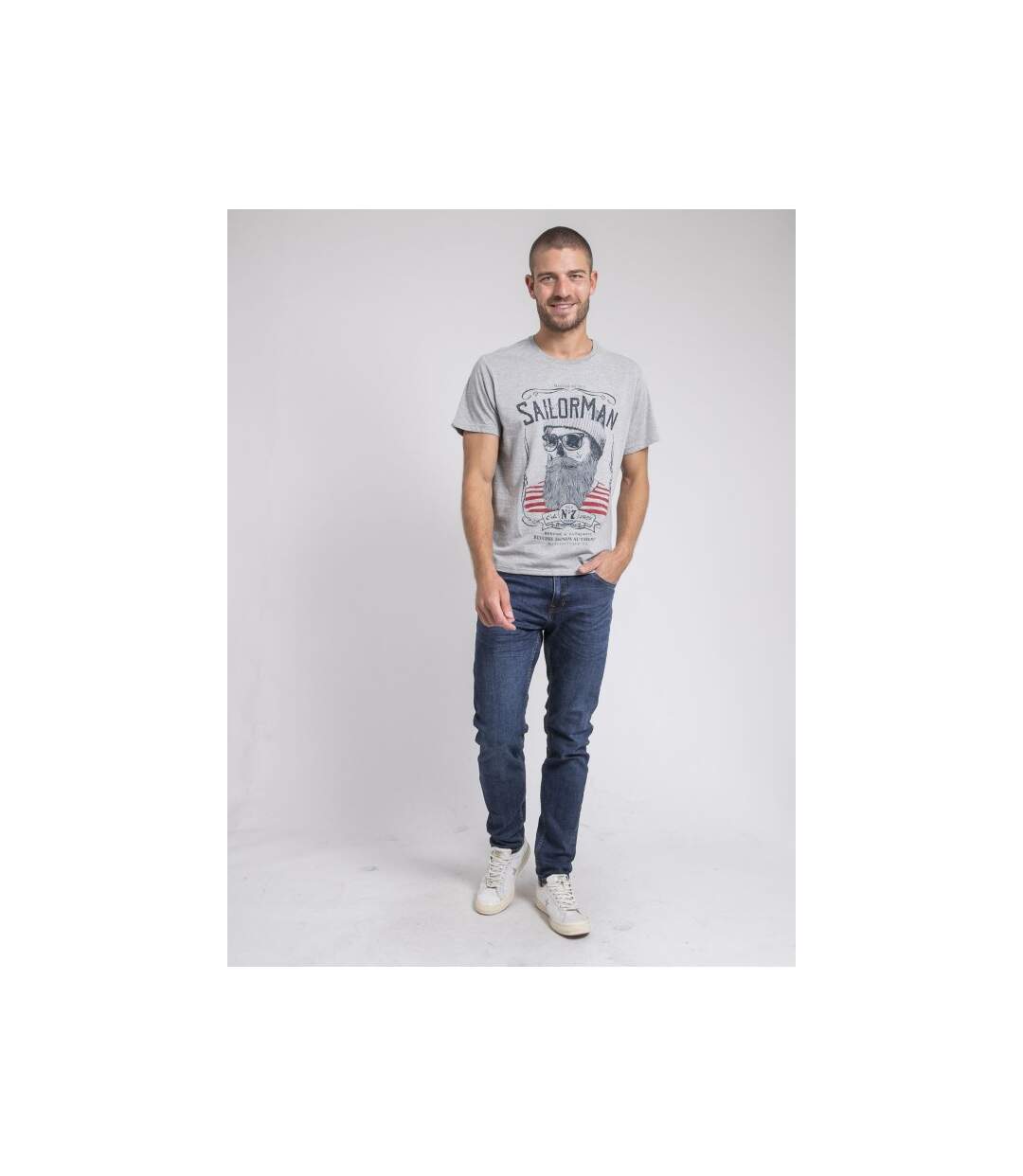 T-shirt col rond pur coton JIMARTIN