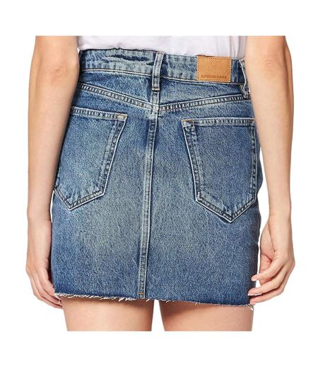 Jupe en Jean Bleu Femme Superdry Mini Skirt - 24