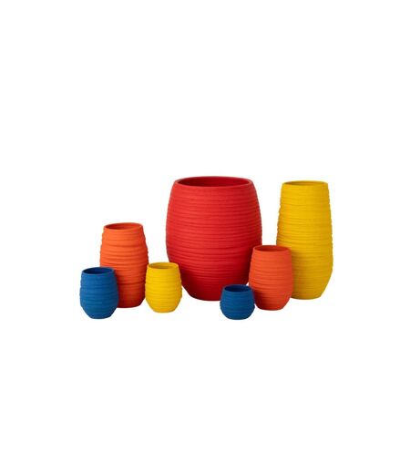 Cache-Pot en Céramique Fiesta 60cm Rouge